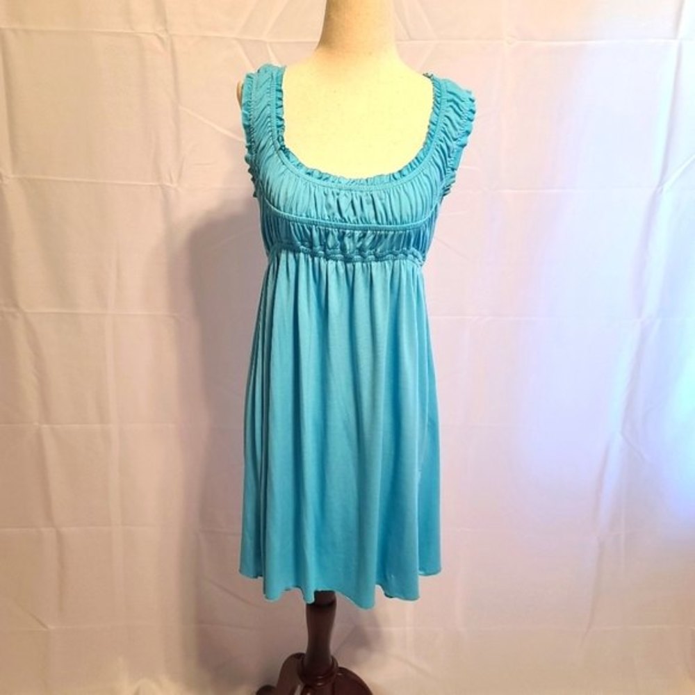 La Belle blue baby doll style summer dress Size medium